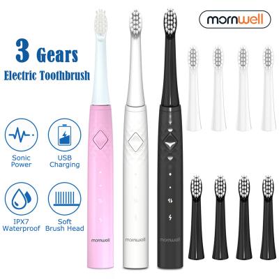 China Dupont Mornwell T27 Teeth Cleaning and Whitening Electric Toothbrushes Disposable Rechargeable Electric Teeth Brush Women Men Travel for sale