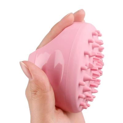 China 2 in 1 Wholesale Silicone Hair Wash Comb Scalp Massage Sweep Hair Massager Shampoo Brush Head Smooth Hair Comb Beauty Tool for sale