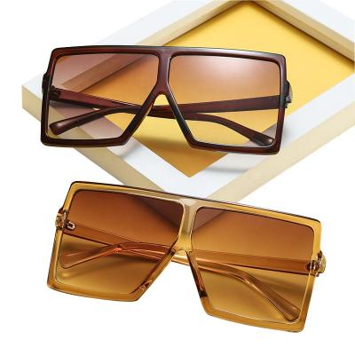 China 2020 Big Frame Square Vintage Sunglasses Women's Popular Sunglasses for sale