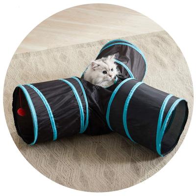 China Viable Pet Cat Tunnels Cat Play Tent Toy Interactive Maze for Indoor Cat Puppy Kitten Rabbit for sale