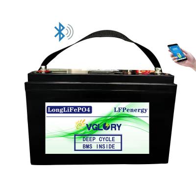 China BOATS lithium iron phosphate battery 12v 100ah lifepo4 maintenance free high density battery 12v 100ah for sale