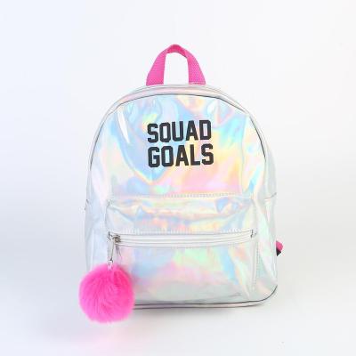 China Girls Laser School Bag Fashion Women Backpack PU Travel Waterproof Backpack New 2020 Custom Holographic Leather Waterproof for sale