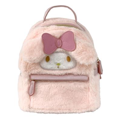 China Cute Anti-theft Plush Animal Bag Pink Rabbit Plush Bag For Girls Women Women Custom Logo Plush Backpack for sale