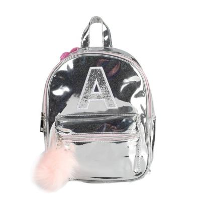 China Trendy Silver Waterproof Cool Girl Mini Backpack PU New Laser Waterproof Holographic Fashion Backpack for sale