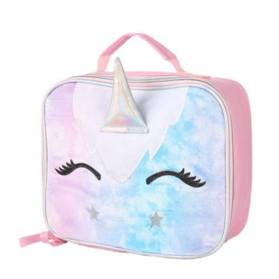 China Waterproof Lunch Bag For Kids Insulated Tote Bag Outdoor Sports Colorful Unicorn Portable Small Insulated Cooler Thermal Cute Picnic Bag for sale