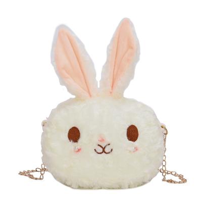 China Cute Fashion Rabbit Cross - Body Bag Women Shoulder Cross - Plush Body Bags With Plush Chained Cross - Body Bags for sale