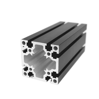 China 2020 industrial 6063 t5 aluminum profile cnc industrial 3030 4040 4080 black anodized aluminum profiles for sale