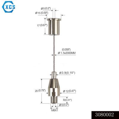 China Nickel Plating LED Indicator Lights Hang Rope Line Lamps Lock Brass Wire for sale