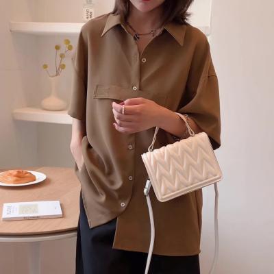 China Large Capacity 2022 Fashion Solid Color Soft Surface Texture Small Square Bag Mini Summer Handbags For Women for sale