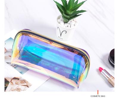 China Fashion Rainbow Colors Large Capacity Luxury Waterproof Cosmetic Small Travel Bag Makeup Cosmetic Bags for sale