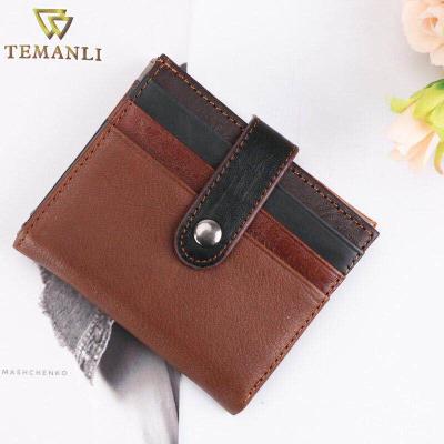 China NATIONAL Classic Leather Business Card Case Credit Card Holder With Custom Logo Cover Card Holder for sale