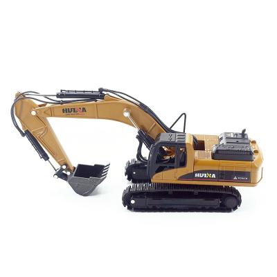 China 1710-2 Series Static Die-Cast 1:50 Engineering Construction Truck Toy HUINA Toy Car Boy Full Metal Multifunctional Excavator Model for sale