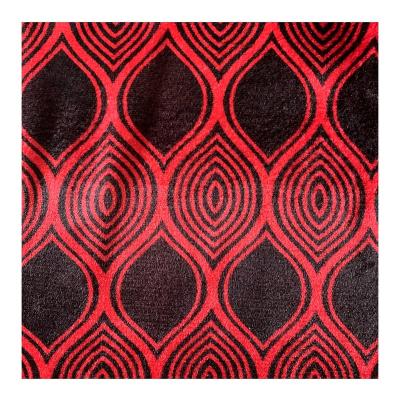 China Stain Resistant 100% Polyester Velvet Customized Warp Knitting Printing Sofa Fabric for sale