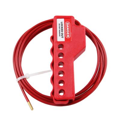 China For Safety Lockout Equipment QVAND Loto Steel Wire Safety Cable Lockout Device Economical Adjustable Hand Shape With Nylon Body for sale