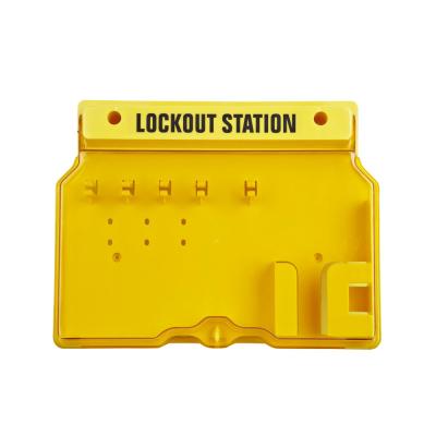 China For QVAND Security Lockout Equipment With Translucent Cover Security Padlock Panel Engineering Management Wall Mounted Station for sale