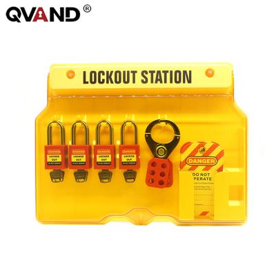 China Durable Labor Safety Lock Cash Box Loto Padlock Station Set for sale