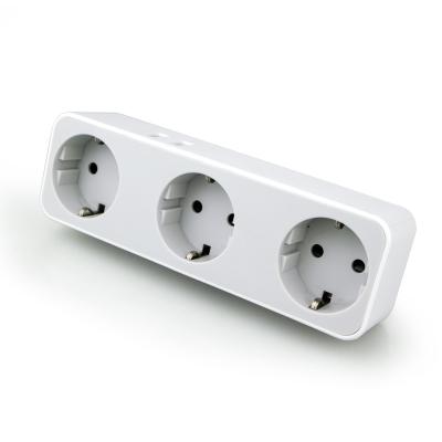 China Residential/General Purpose Multiple Socket with 3 Slots and 2 USB, EU Plug with Switch for sale