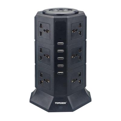 China USB 12 Port And 5 Way USB Socket Charging Outlet Universal Residential / Multipurpose Tower for sale