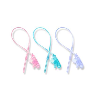 China BPA free high quality silicone to prevent baby pacifier chain clips for sale