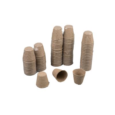 China Seed Planting Peat 6cm Series Paper Pulp Nursery Pots Flower Pots Seed Free Biodegradable Seedling Pots for sale