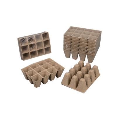 China Biodegradable Seed Planting 3X4 Cell Paper Pulp Plant Nursery Tray Seedling Flower Pot Seedling Pots for sale