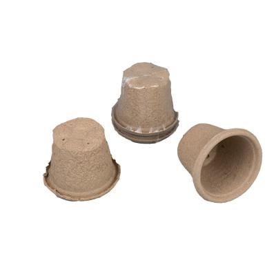 China Eco-friendly seed planting paper pulp flower pots biodegradable planters for sale biodegradable seedling pots for sale