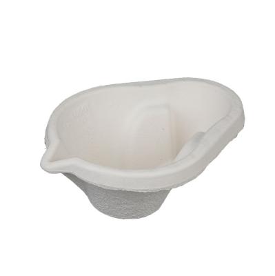 China Disposable medical molded paper pulp measuring jug for hospitals single use 260x195x(h)100mm for sale