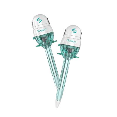 中国 セリウムおよびISO13485 Blunt TIP Laparoscopic Trocar Surgical Disposable Blunt Trocar 販売のため