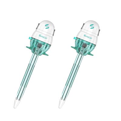 Chine astuce émoussée Trocar Laparoscopic sans lame Trocar jetable chirurgical de 12mm à vendre