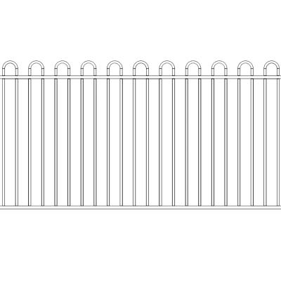 China Qingdao Qifan Factory Price Easily Assembled Steel Fence Good Quality Galvanized Steel Fence for sale