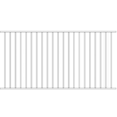 China Easily Assembled Modern Gates And Metal Fences In Black Exterior Metal Fence for sale