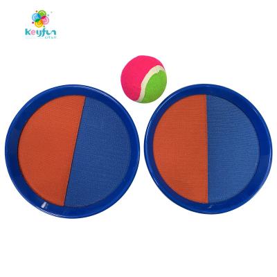 China Ourdoor OEM Amazon hot sale outdoor sports toys toss and sticky ball toys beach paddle toss and hook ball game set for kids hertz for sale