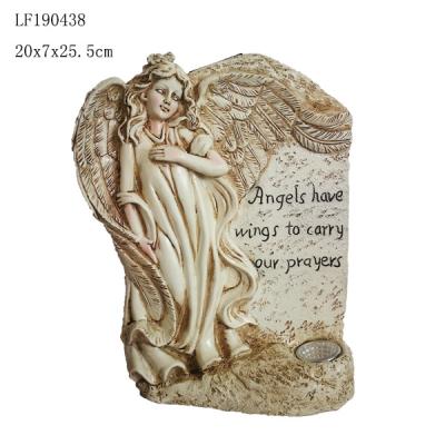 China Europe Lighting Statues Of Angel With Wings Resin Cupid Figurine for sale