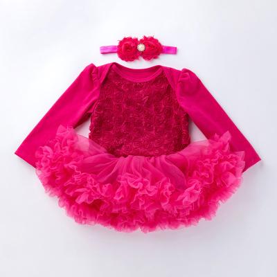 China Antibacterial Colorful Dress Costume Valentine's Dress Baby Clothes Two Piece Set for sale