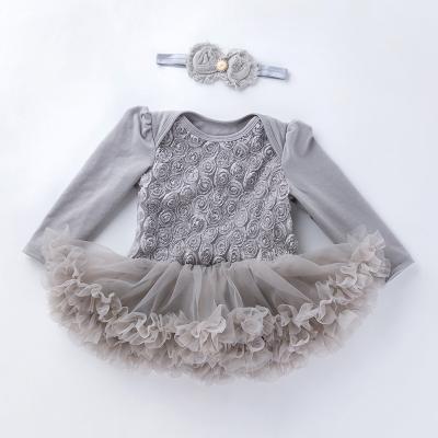 China Baby Clothes Two-piece Set of Antibacterial High-Grade Lace Fabric Dress Valentine's Day Sweet Suit Baby Clothes for sale