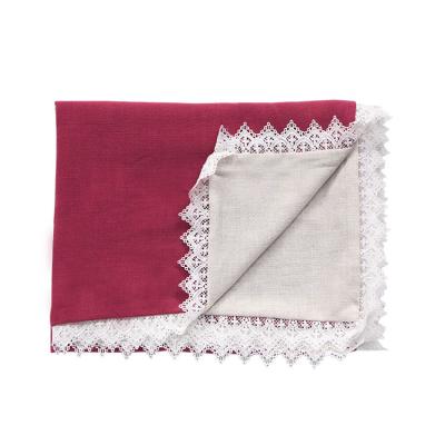 China New Style Breathable Cotton Breathable Lace Baby Soft Cloth Blanket Wrap Covering for sale