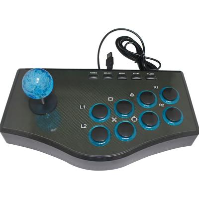 China ABS USB Rocker Game Controller Arcade Joystick Gamepad Fighting Stick for PS3/PC for Android Street Fighting Plug and Play Feeling for sale