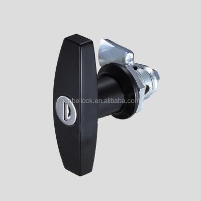 China MS3020-1 Black Zinc Alloy Garage Door T-Handle Lock With Key for sale