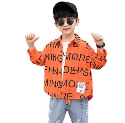 China Handsome Lolita Style Children's Boys Shirt Cowboy Set Spring Autumn 2021 Korean Style New Two Pieces for sale