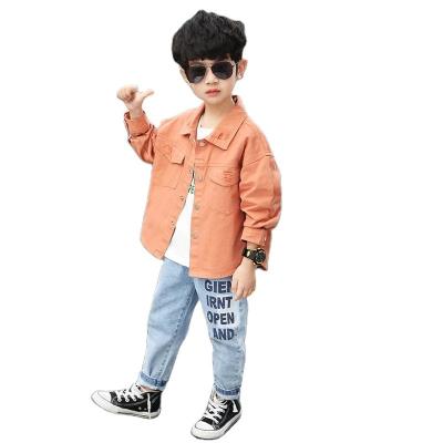 China Boys Lolita Style Children's clothing fall three-piece set western style new children's suit 2021 big handsome cowboy boys for sale