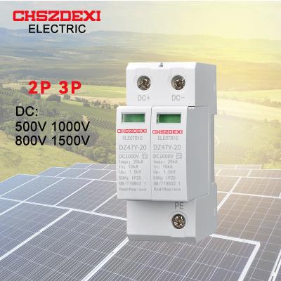 China PV system lightning arrester2P20KASolar DC SPD 1000V solar system surge protector DC SPD CE for sale