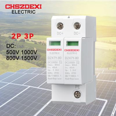 China PV system lightning arrester2P80KASolar DC SPD 1000V solar system surge protector DC SPD CE for sale