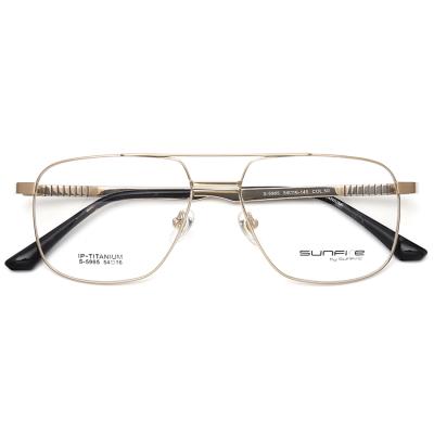 China Optical Frames For Myopia 2019 Excellent Double Bridge Full Frames Titanium Optical Frames for sale