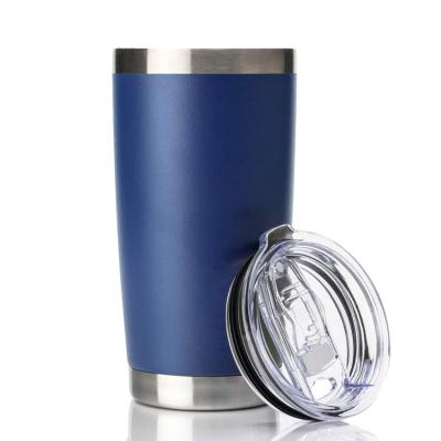 China 20oz Sustainable Tumbler Stainless Steel Double Walled Insulated Tumbler Coffee Mug Vacuum Cups With Lid for sale