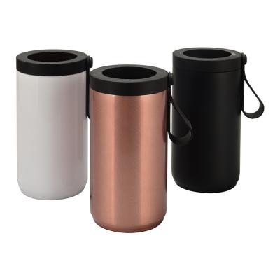 China Waterproof 4 in 1 Beverage Beer Water Sports Bottle Insulated Stainless Steel Box Cooler with Silicone Handles for sale