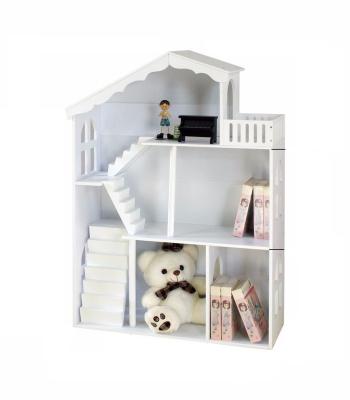 China (Others)Adjustable 2 in 1 Fashion Europe DIY Dollhouse Shelf Play White Dolls Room for sale