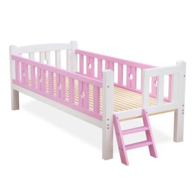 China Children's bedroom wood furniture safe to enter and stair case rail solid wood kids bed TYKB001 à venda