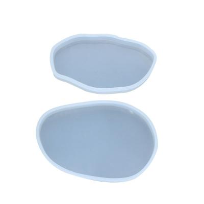 China Viable Epoxy Resin Mold Tray Mold Large Irregular Oral Silicone Mold for DIY Resin Tray Decoration Craft for sale