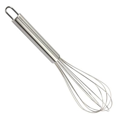 China 10 Inch Kitchen Egg Stored Tools Beat Stainless Steel Tool Wholesale Cooking Eggbeater For Flour Mixer for sale