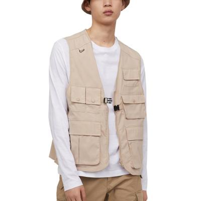 China Wholesale Custom Military Logo Man Anti-pilling Vest With Multi Pockets Vests for sale